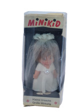 Bambola minikid SPOSA Doll Gomma  anni 60 ANIME da collezione vintage cm 12