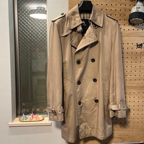 Burberry black label trench - black,