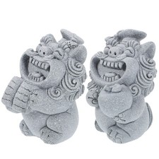  2 pezzi piccola statua di