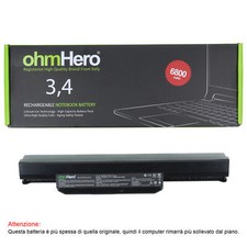 Batteria NERA 6800 mAh REALI