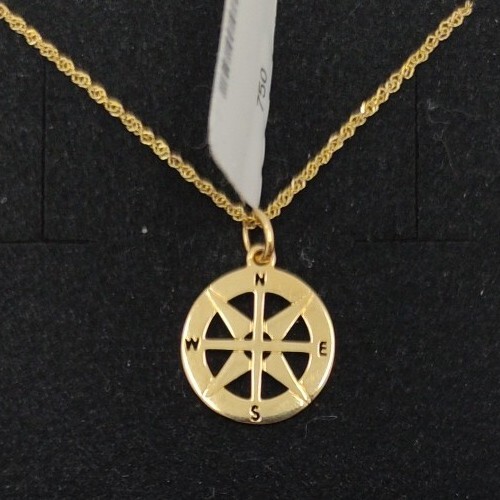 Pendente catena oro 18k - e, 750