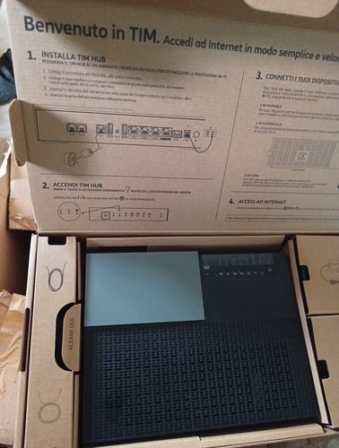 Modem tim hub router - modem, fibra