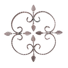 Rosone rosoni in ferro battuto decoro per cancello ringhiera scale art. 03.004