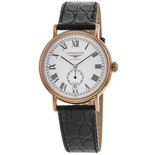 Orologio Uomo Longines Presence Automatico Quadrante Bianco Oro L4.904.1.11.2 Nuovo