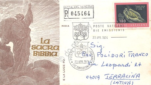 Fdc rodia vaticano 1974 - fdc,