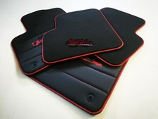 TAPPETINI IN PELLE E VELLUTO FIAT 500 ABARTH 595 COMPETIZIONE PERSONALIZZABILI