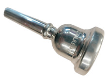 Jk Exclusive Bocchino per Tuba 5D Becco in Ottone Argentato Mouthpiece T5D