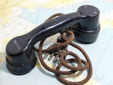CORNETTA TELEFONICA HD.NO.2E  WW2  1940 ORIGINAL ENGLISH MILITARY PHONE HANDSET