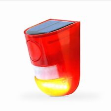 LUCE LED LAMPEGGIANTE SIRENA SENSORE ANTIFURTO ENERGIA SOLARE ALLARME AL-05536