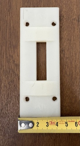Contropiastra nylon bianca - in,