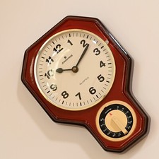 Orologio da cucina Junghans quarzo misuratore breve orologio uova timer vintage anni 70 rosso vino