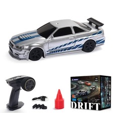 /:43 RC Racing Car R34 Drift Veicolo 4WD RTR Mini Auto Giocattolo 2.4G Batteria