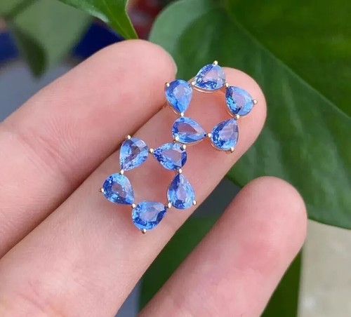 Orecchini perno tanzanite - orecchini,
