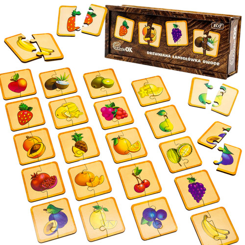 Rompicapo legno con frutta - legno,