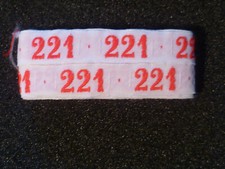 144 NUMERI DA CUCIRE MARCA BIANCHERIA COLONIA  ASILO CASA RIPOSO OSPEDALE SCUOLA