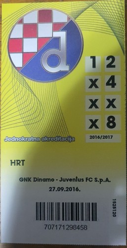 Croazia biglietti 2016 dinamo - croazia/biglietti/2016,