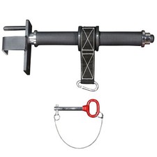 Rullo da polso Titan Fitness X-3 montato su rack