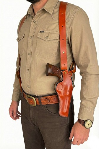 Leather shoulder holster fits - leather,