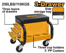 CARRELLO CON SEDILE E CASSETTI