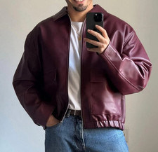 Men's Real Lambskin Bomber