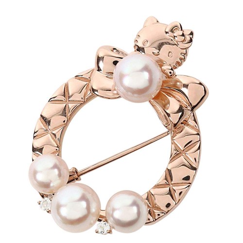 Spilla perle hello - perle, kitty