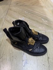 Sneakers alte Versace nere oro