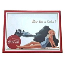 GRANDE QUADRO A SPECCHIO/MIRROR-COCA COLA COKE COCACOLA-ANNI 80'-BAR PUB-VINTAGE