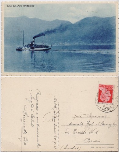 Cartolina saluti dal lago - cartolina,