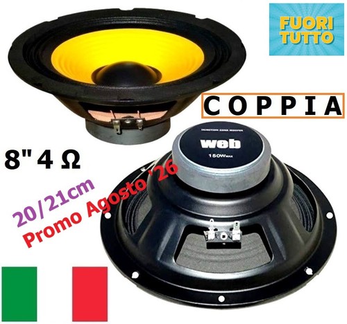 Coppia woofer 8 - w-84,