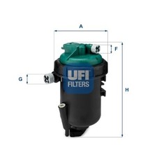 Ufi 55.181.00 Filtro carburante compatibile con 55.181.00