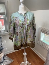 Top blusa bohemien artistico