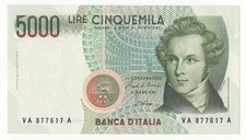 5000 LIRE BELLINI DECR 4