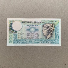 Italy 500 Lire Banknote Roman