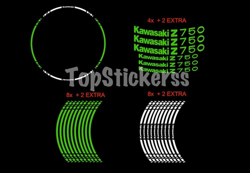 Adesivi moto kawasaki z750 - kawasaki,