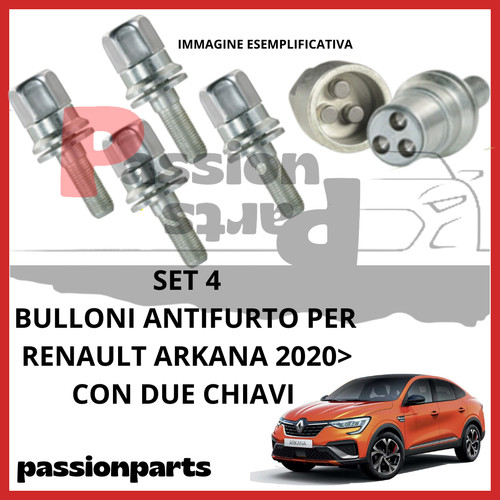 Kit bulloni antifurto - 4,