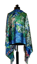 Sciarpa stola pashmina sciarpa calda multicolore poliestere stampa artistica 194 cm x75 cm