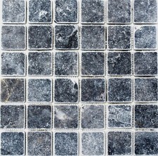 Quarzite mosaico nero - mosaico,