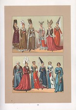 Costume Vintage Moda Stampa ~