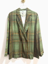 Zara Blazer Flowy Verde