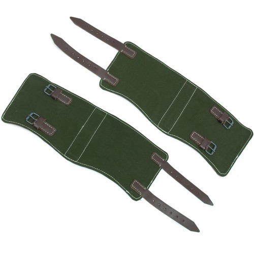 Verde militare tela - verde, pelle