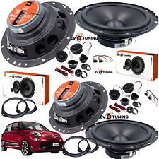 Kit 8 Casse Altoparlanti JBL Anteriori e Posteriori per Fiat 500X dal 2014