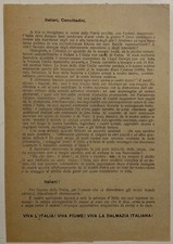 FIUME GABRIELE D’ANNUNZIO