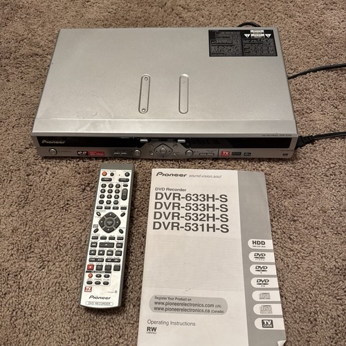 Pioneer dvr 531h - pioneer, dvr-531h-s