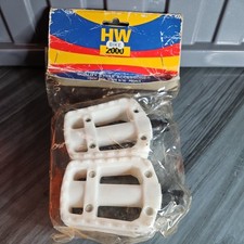 SPESSA IMPUGNATURA pedali bianchi - coppia bici 9/16" bici d'epoca 