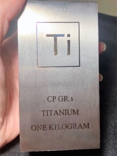 Lingotto titanio puro 1kg - puro,