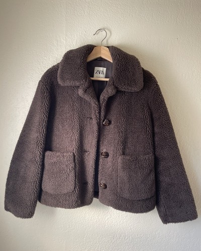 Cappotto sherpa zara teddy - sherpa,