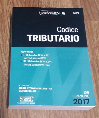 Codice tributario ediz - codice,