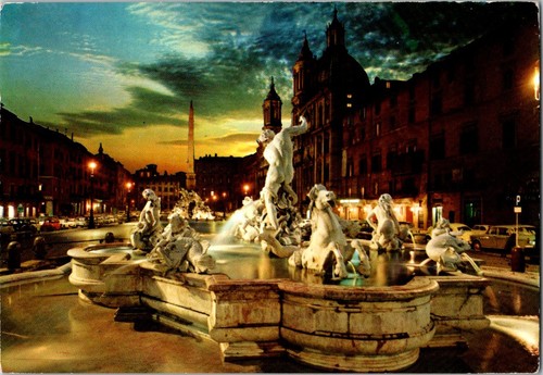 Roma piazza navona statues - roma,