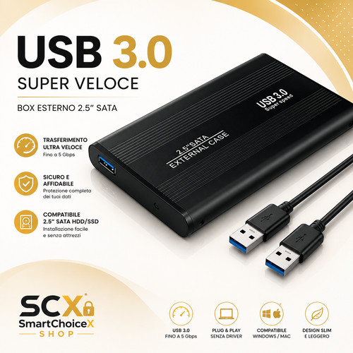 Box hard disk - 2.5", usb