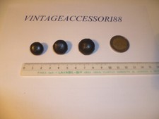 BOTTONE IN ECOPELLE GRIGIO SCURO INTRECCIATI A MANO BOMBATO X LODEN GIACCA SARTO